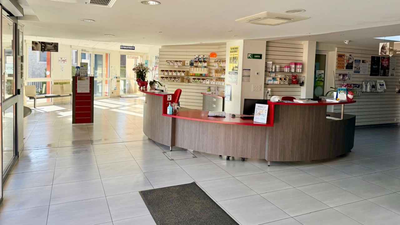 l'accueil de la clinique